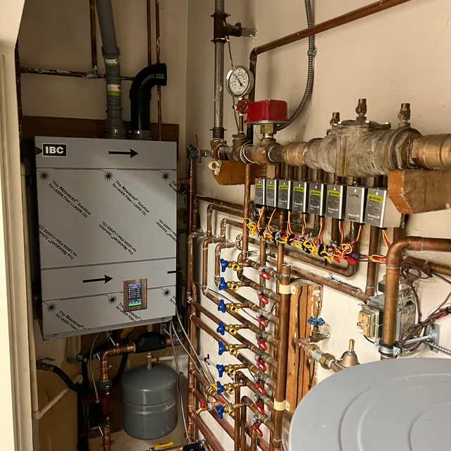 IBC equipment and hydronic piping in the Vancouver West project